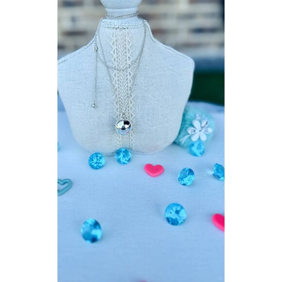 RARE RETIRED Tiffany & Co. 19mm Ball Pendant Necklace in Silver, Adjustable - Picture 2 of 9